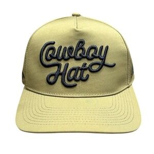 Cowboy Hat Snapback Men's Olive Green Adjustable Baseball Cap USA Flag